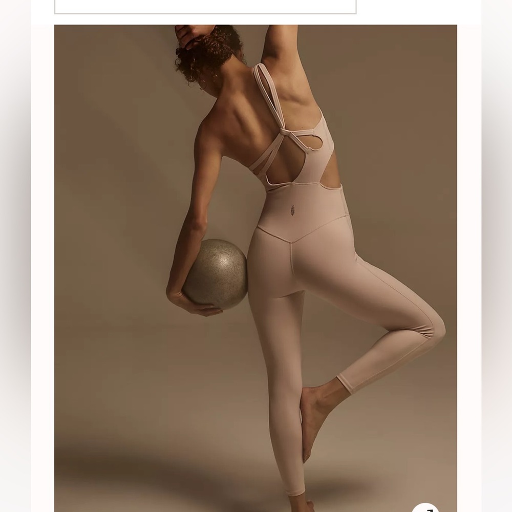 Free People Transcend Limits Onsie in Pink Salt